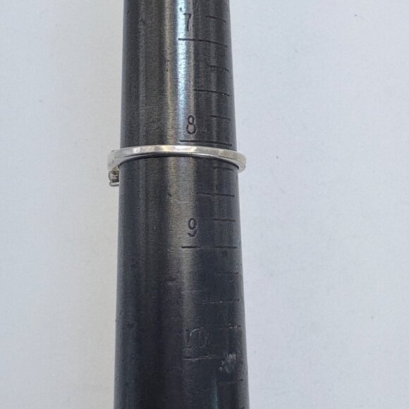 VTG AVON Sterling Silver 925 Cubic Zirconia Prong Set Statement Ring Size 8.25 - Picture 9 of 10